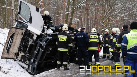 Wypadek na drodze Opole - Kluczbork