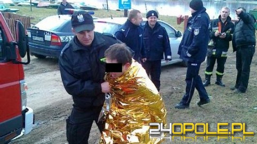 Uciekając przed policją wpadł pod lód