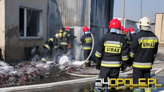 Pożar przy ul. Składowej w Opolu