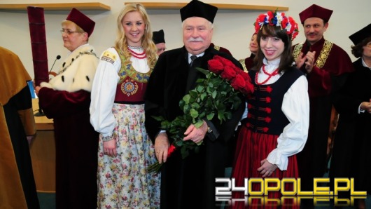 Lech Wałęsa doktorem Honoris Causa Uniwersytetu Opolskiego