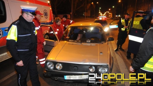 Pijany 48-latek skosił znaki i uciekał