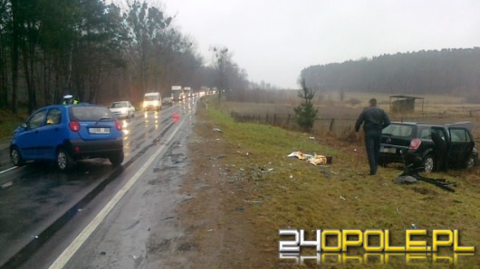 Wypadek dwóch samochodów w Malerzowicach