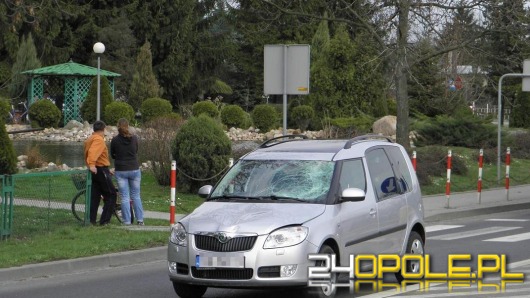 Pijany rowerzysta potrącony przez samochód