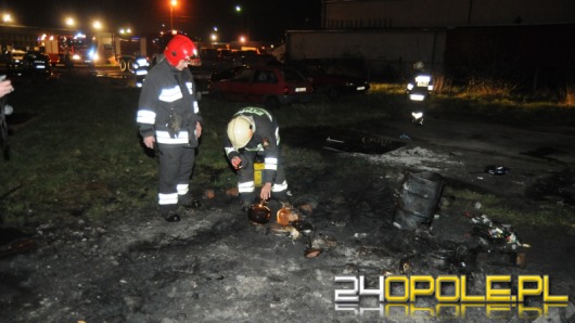 Ktoś wrzucił do ogniska butle z gazem