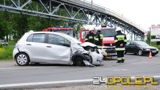 Wypadek pod Opolem, trzy osoby ranne