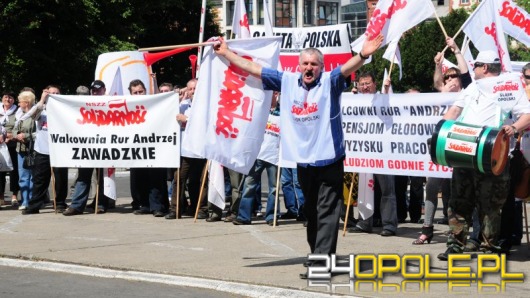 Związkowcy "Solidarności" pikietowali w Opolu