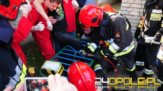 Niecodzienna akcja strażaków na Zaodrzu