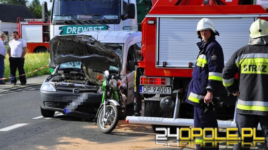 Kierowca motoroweru zginął w wypadku
