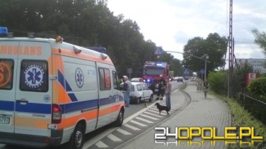 Zderzenie dwóch fiatów w Lędzinach