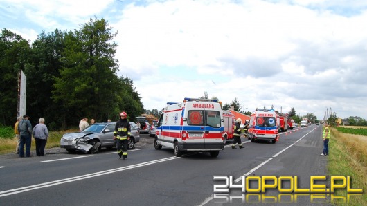Zderzenie we Wrzoskach, trzy osoby w szpitalu