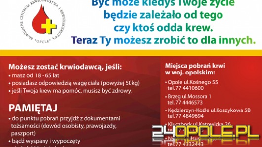 Wakacyjny konkurs dla krwiodawców