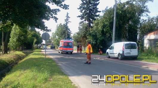 Pijany robotnik wypadł z auta podczas pracy