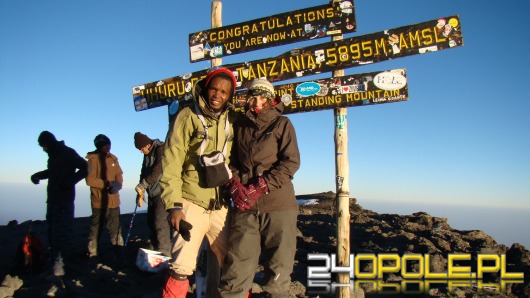 Opolanka na szczycie Kilimandżaro