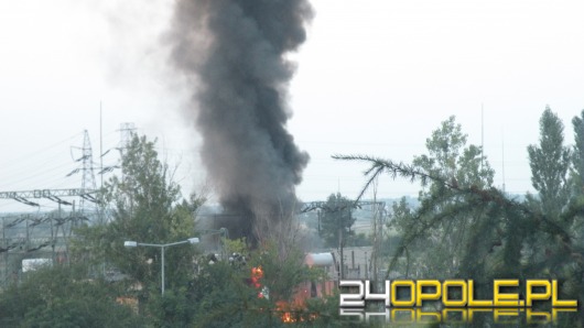 Pożar rozdzielni wysokiego napięcia w Opolu
