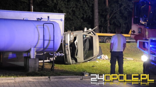 Uderzył w zbiornik z gazem i uciekł