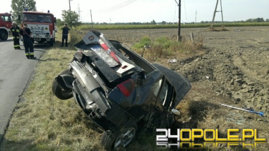 Pijany kierowca spowodował wypadek i uciekł