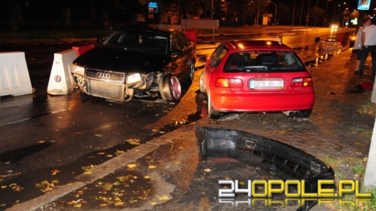 Pijany kierowca audi wjechał w hondę