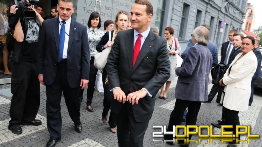 Radosław  Sikorski w Opolu