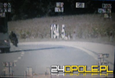 Motocyklista pędził obwodnicą Paczkowa prawie 200 km/h