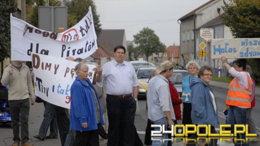 Mieszkańcy Reńskiej Wsi zablokowali drogę