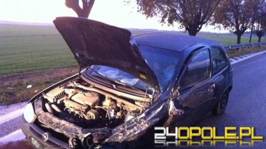 Wypadek drogowy w Suchej, utrudnienia na trasie Opole-Strzelce Opolskie