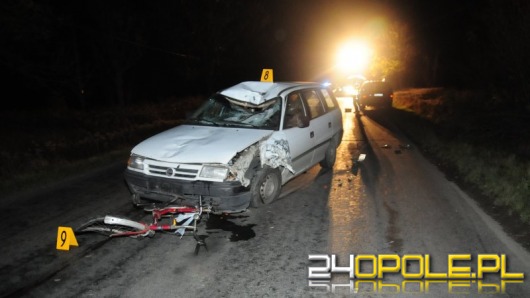 Rowerzysta zginął potrącony przez samochód