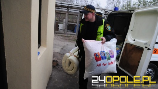 Strażnicy miejscy i uczniowie pomagają opolskiemu schronisku