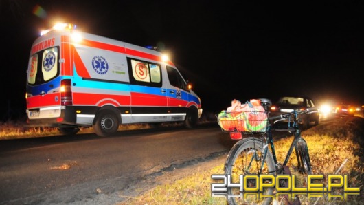 Pijany rowerzysta ranny w Sławicach