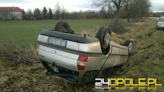 Trzy dachowania na drogach Opolszczyzny