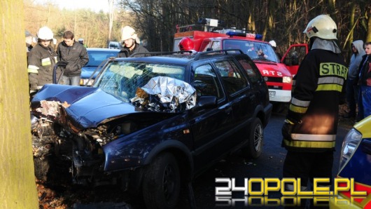 Wypadek między Biadaczem a Masowem, dwie osoby ranne