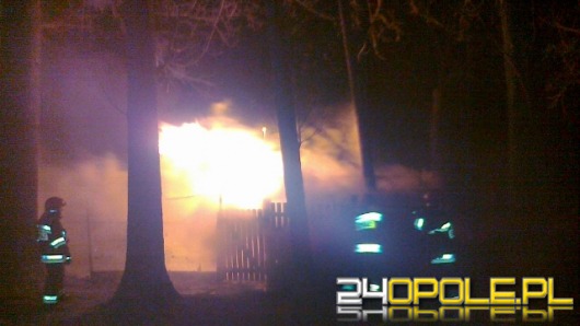 Pożar działkowej altanki na Zaodrzu