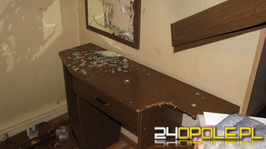 Demolka w hotelu. Sprawcy - czterech pijanych klientów
