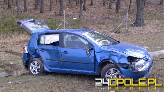 Czech dachował na autostradzie