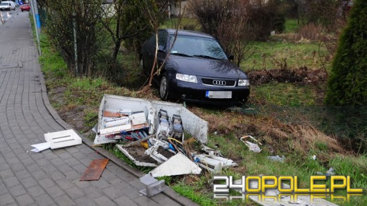 Zderzenie na Zaodrzu, uszkodzona skrzynka energetyczna