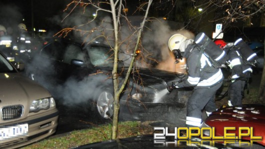 W Opolu spłonęło kolejne BMW