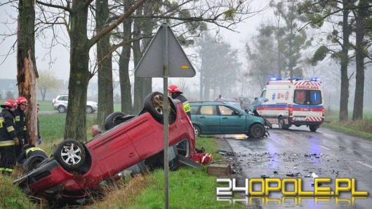 Cztery osoby ranne w wypadku pod Grodkowem