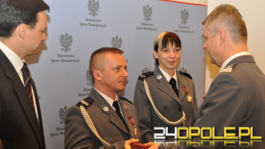 Opolscy policjanci odznaczeni przez ministra