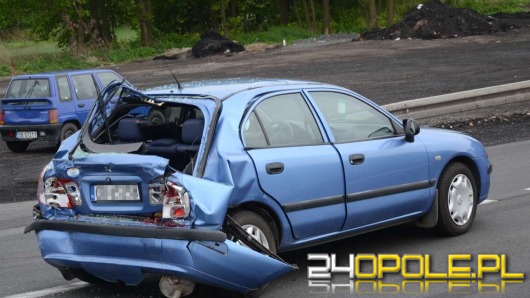 Kierowca ciężarówki z Litwy staranował mitsubishi