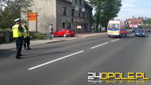 Rowerzysta potrącony przez samochód