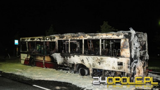 MZK o spalonym autobusie: ogień wybuchł w komorze silnika