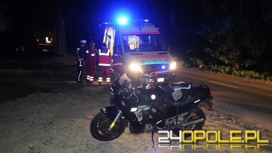 Motocyklista zderzył się z sarną