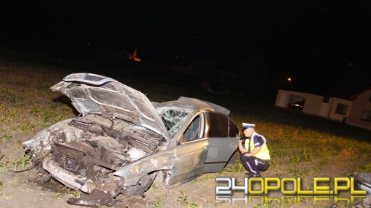 Kierowca bmw rozbił samochód w Wójtowej Wsi