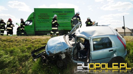 Wypadek na trasie Opole-Brzeg, jedna osoba ranna