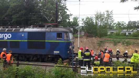 W Czarnowąsach wykoleiła się lokomotywa