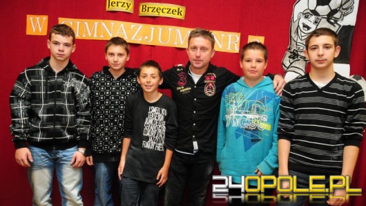 Jerzy Brzęczek spotkał się z opolskimi gimnazjalistami