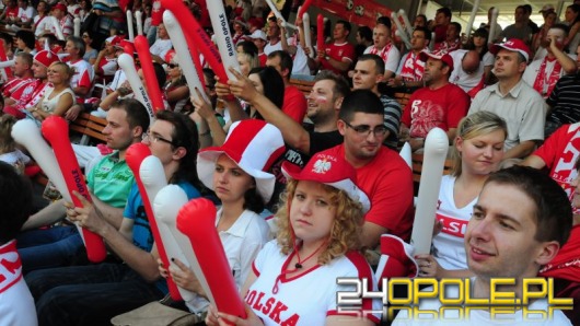 Amfiteatr pełen kibiców. Trwa mecz Polska - Grecja !