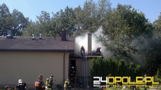 7 jednostek straży gasiło motel w Chrząstowicach