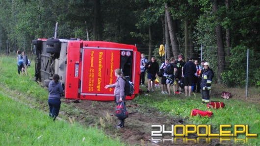 Wypadek niemieckiego autokaru, wiozącego dzieci