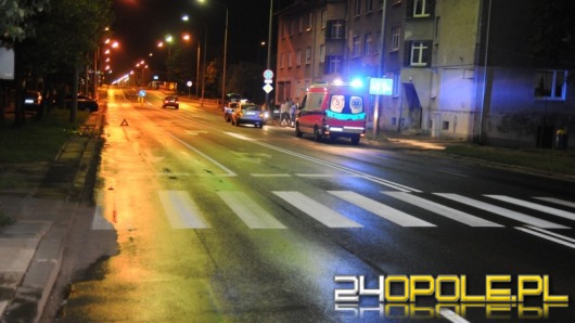 Rowerzysta potrącony na przejściu dla pieszych