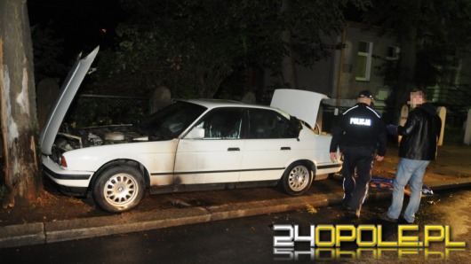 BMW spłonęło w nocy w centrum Opola